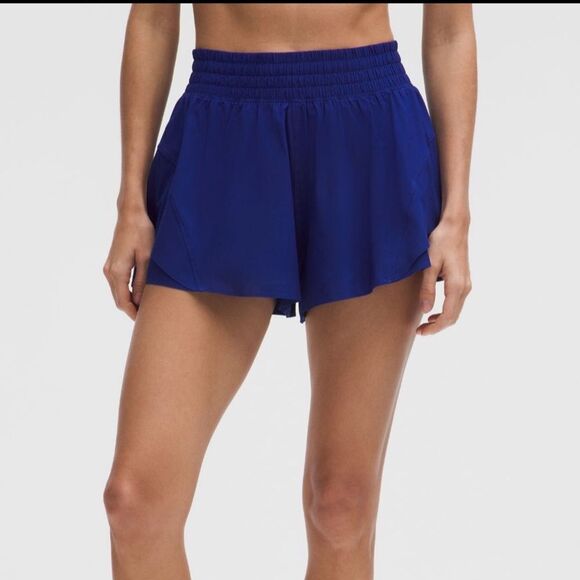 NWT small Lululemon Shake It Out HR Run Short 2.5” Deep Sea/ Cobalt Blue - Picture 2 of 7
